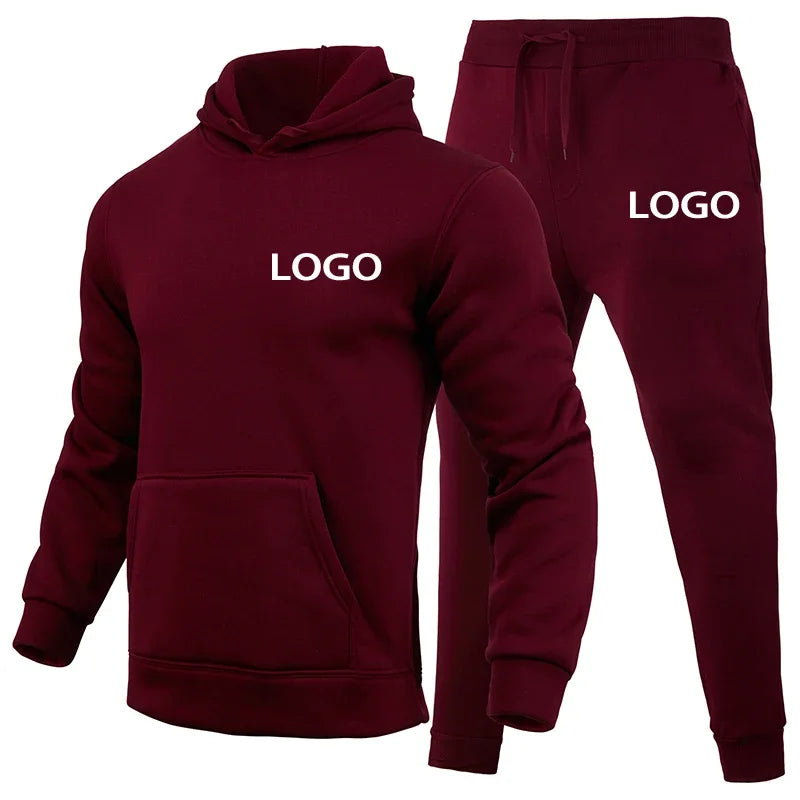 Ensemble Sportif Unisexe – Sweat à Capuche & Pantalon, Automne/Hiver