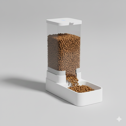 Distributeur 2-en-1 à gravité eau + croquettes 4L (2,1 kg)