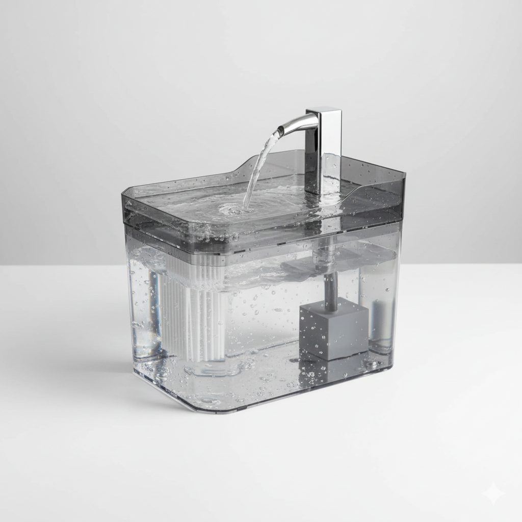 Fontaine à eau automatique pour chat 1,5 L – Hydratation continue par circulation filtrée