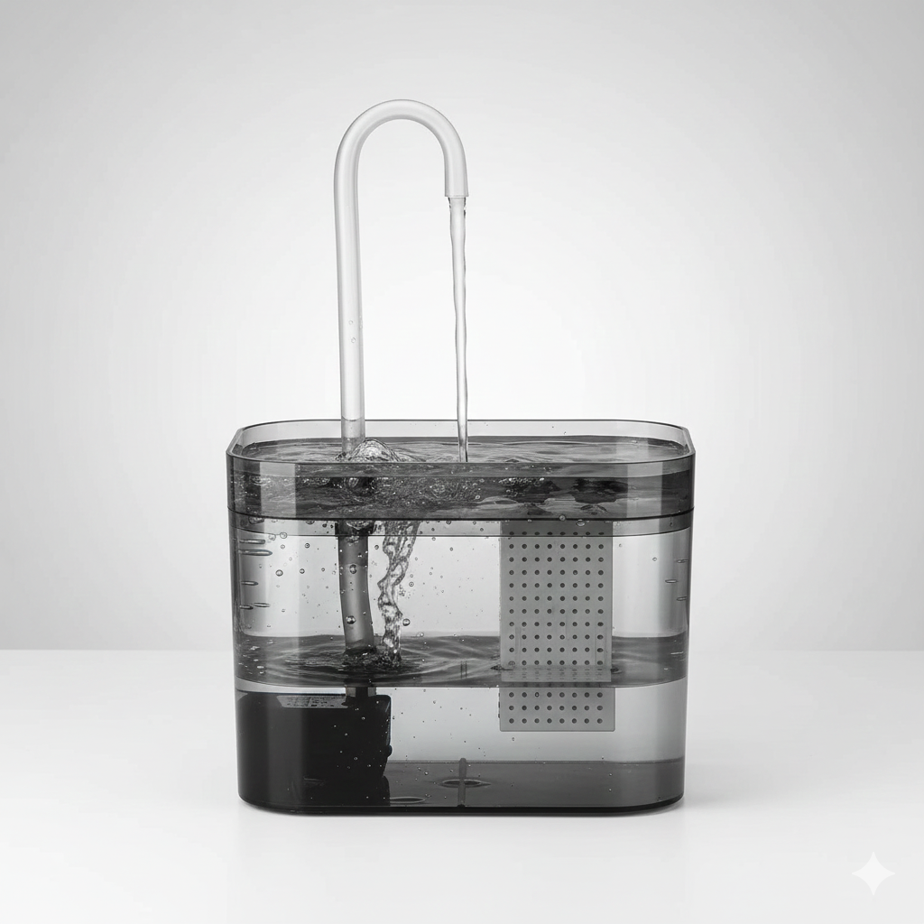Fontaine à eau automatique pour chat 1,5 L – Eau filtrée en circulation continue