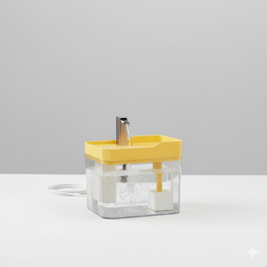 Fontaine à eau automatique pour chat 1,5 L – Hydratation continue par circulation filtrée