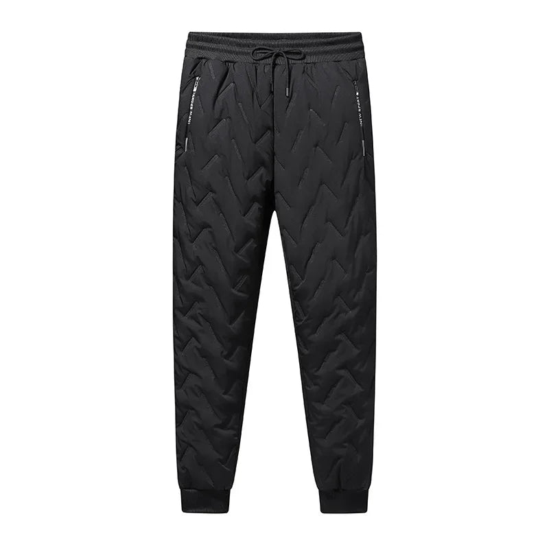 Pantalon de Survêtement Homme Hiver – Polaire Épaisse Imperméable, Coupe-Vent, Laine d’Agneau, Confort et Chaleur