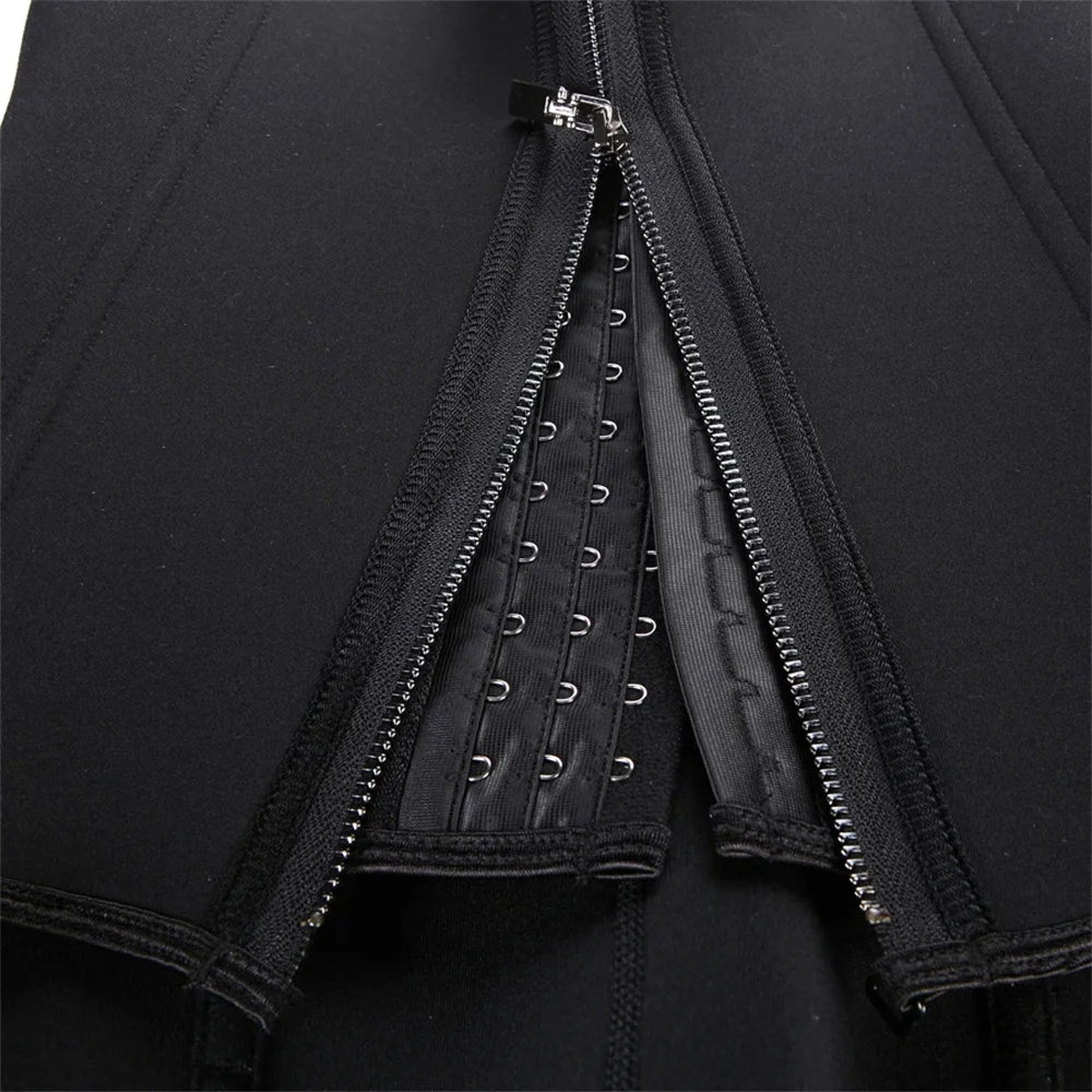 Débardeur Gainant Femme – Zippé, Sans Manches & Contrôle du Ventre