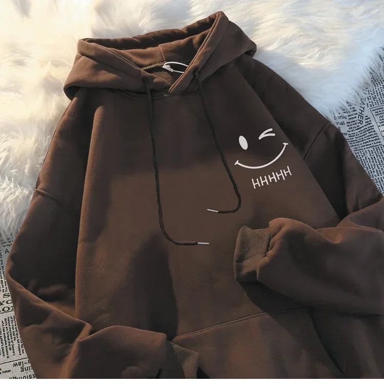 Sweat à Capuche Homme – Smiley, Style Ample & Chaud
