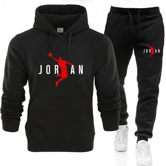 Ensemble Sportif Homme – Sweat à Capuche & Pantalon, Automne/Hiver