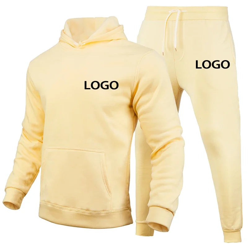 Ensemble Sportif Unisexe – Sweat à Capuche & Pantalon, Automne/Hiver