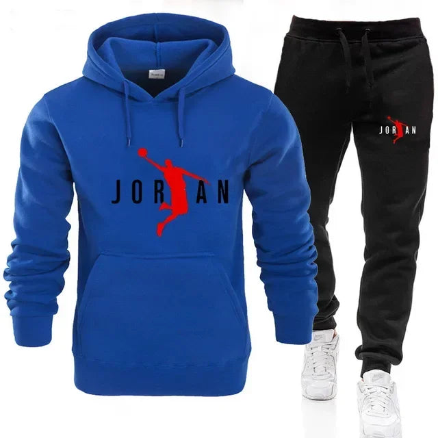 Ensemble Sportif Homme – Sweat à Capuche & Pantalon, Automne/Hiver
