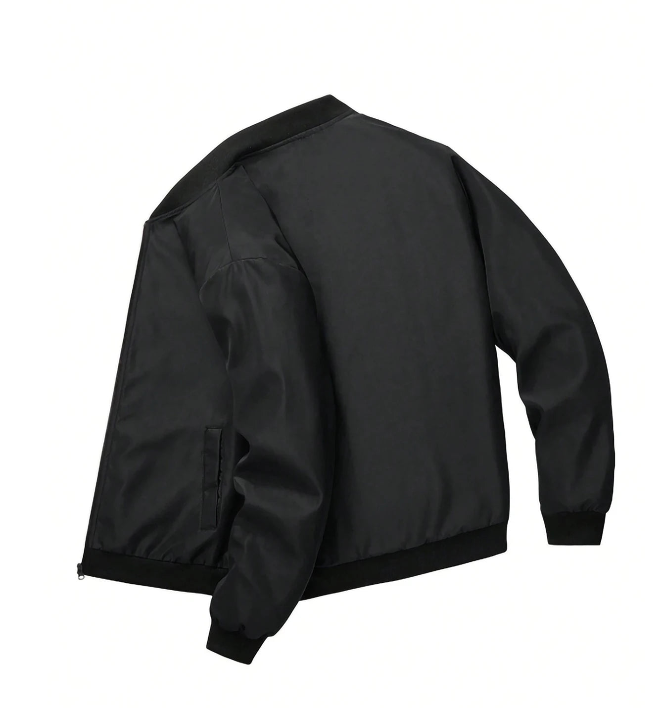 Veste Légère Homme – Col Montant, Coupe-Vent, Résistante, Confortable, Fermeture Éclair, Idéale Sports & Plein Air