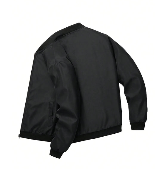 Veste Légère Homme – Col Montant, Coupe-Vent, Résistante, Confortable, Fermeture Éclair, Idéale Sports & Plein Air