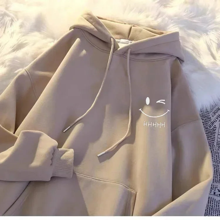 Sweat à Capuche Homme – Smiley, Style Ample & Chaud