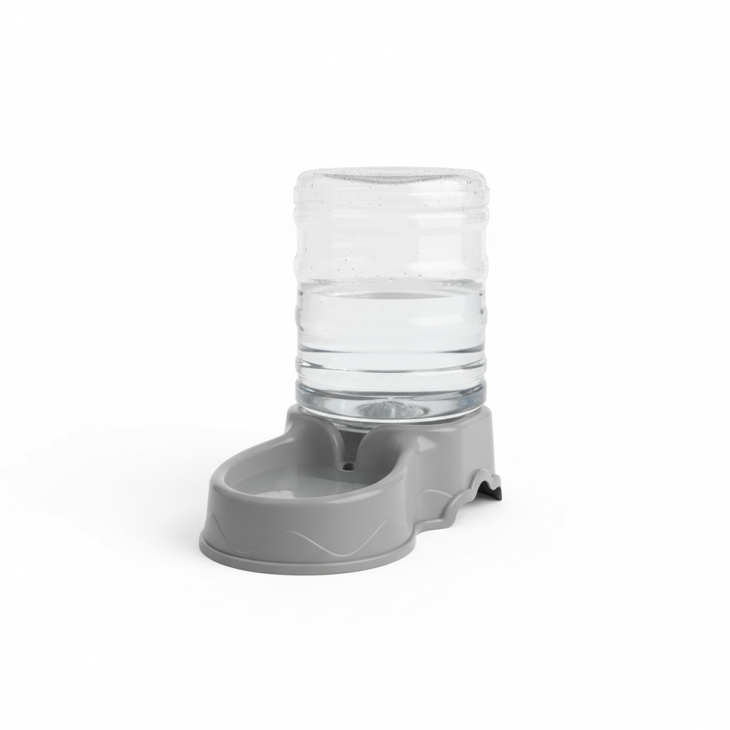 Distributeur d’eau pour chat Chat’eau gris avec réservoir transparent